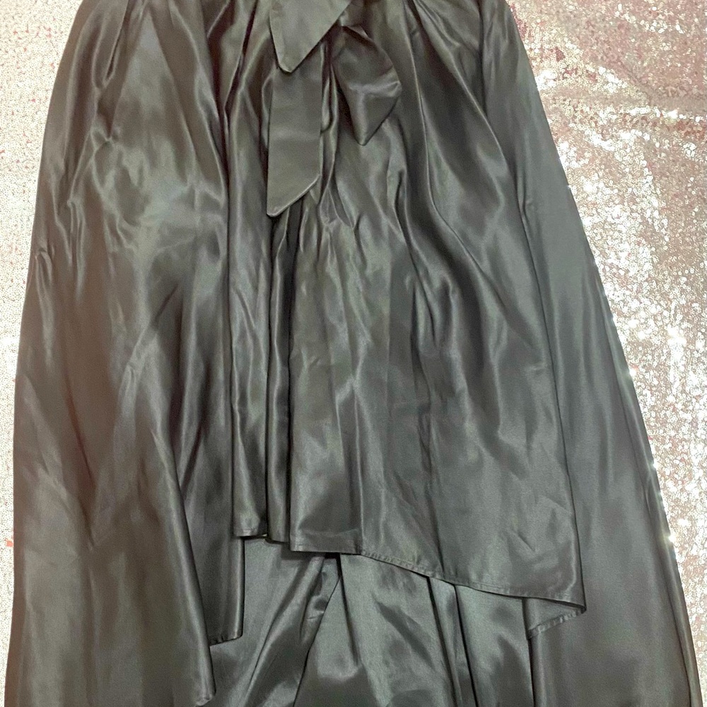 Black high low skirt! Lining and a small amount of Crinoline for fuller effect